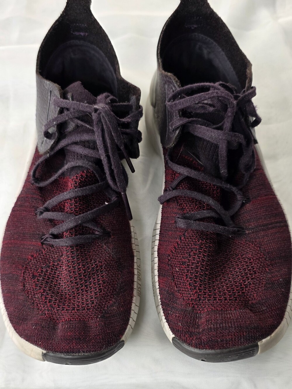 Nike Women's Burgundy and White Sneakers